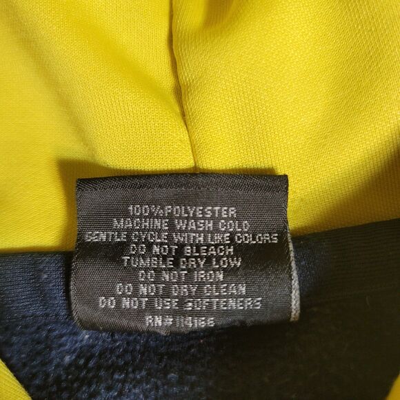 Michigan Go Blue Hoodie Women’s Size Small Navy Blue and Yellow Colosseum - Picture 4 of 8